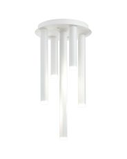 Rita 30cm Round 5 Ceiling Light, 25W LED, 4000K, 1625lm, IP44, Satin White, 3yrs Warranty