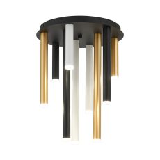 Rita 35cm Round 9 Ceiling Light, 45W LED, 4000K, 2925lm, IP44, Satin Black/Satin Gold/Satin White, 3yrs Warranty