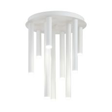 Rita 35cm Round 9 Ceiling Light, 45W LED, 4000K, 2925lm, IP44, Satin White, 3yrs Warranty