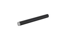 Rita 35cm Tubular Shade With Acrylic Diffuser, 5W LED, 4000K, 325lm, IP44, (Suitable for Rita Range Only) Satin Black/Clear