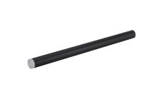 Rita 51cm Tubular Shade With Acrylic Diffuser, 5W LED, 4000K, 325lm, IP44, (Suitable for Rita Range Only) Satin Black/Clear