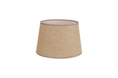 Alessandro Round, 30x20cm Fabric Shade (E), Taupe/White Laminate