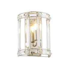 Koka Wall Light, 1 Light E14, Polished Nickel