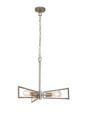Rico Pendant, 3 Light E27, Satin Nickel/Polished Nickel