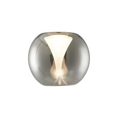 Andromeda 13cm Round (A) Glass Shade, Chrome With Inner Frosted Funnel