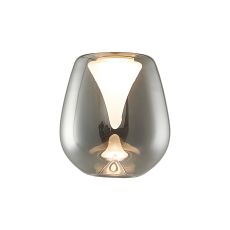 Andromeda 12cm Wine (B) Glass Shade, Chrome With Inner Frosted Funnel