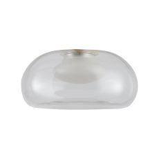 Andromeda 15cm Ellipse (C) Glass Shade, Clear With Inner Frosted Funnel