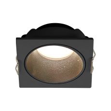 Antilla Recessed Downlight Square, 1 x GU10 Mini (Max 12W), Cut Out: 50 x 50mm, Matt Black