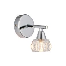 Ardice Wall Light, 1 Light G9, Polished Chrome/Clear Glass