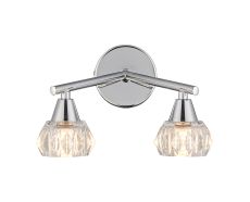 Ardice Wall Light, 2 Light G9, Polished Chrome/Clear Glass