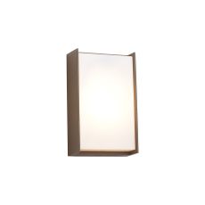 Calida Wall Lamp, 1 x 10W LED, 3000K, 500lm, IP65, Dark Brown/Opal, 3yrs Warranty