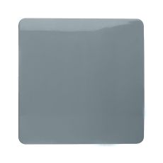 Trendi, Artistic Modern 1 Gang Blanking Plate Cool Grey Finish, BRITISH MADE, (25mm Back Box Required), 5yrs Warranty