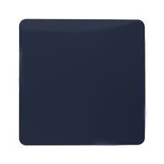 Trendi, Artistic Modern 1 Gang Blanking Plate Navy Blue Finish, BRITISH MADE, (25mm Back Box Required), 5yrs Warranty