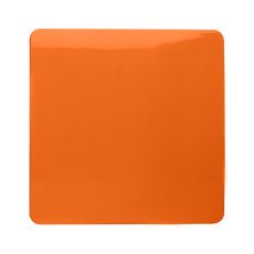 Trendi, Artistic Modern 1 Gang Blanking Plate Orange Finish, BRITISH MADE, (25mm Back Box Required), 5yrs Warranty