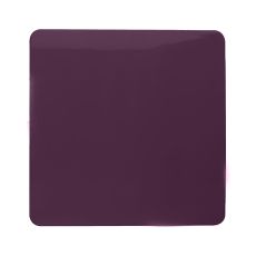 Trendi, Artistic Modern 1 Gang Blanking Plate Plum Finish, BRITISH MADE, (25mm Back Box Required), 5yrs Warranty