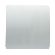 Trendi, Artistic Modern 1 Gang Blanking Plate Silver Finish, BRITISH MADE, (25mm Back Box Required), 5yrs Warranty