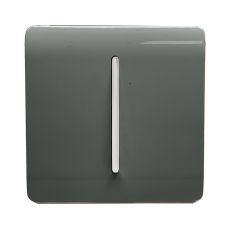 Charcoal Screwless 10A Triple Pole Bathroom Fan Isolator Switch, (25mm Back Box Req.), 10yrs Warranty