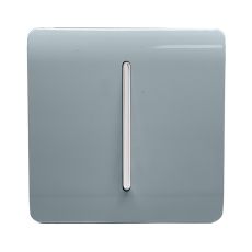 Trendi, Artistic Modern 1 Gang 3 Way Intermediate Cool Grey Finish, BRITISH MADE, (25mm Back Box Required), 5yrs Warranty