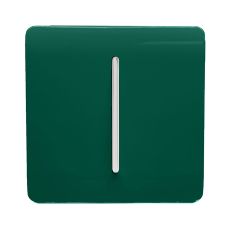 Trendi, Artistic Modern 1 Gang 3 Way Intermediate Dark Green Finish, BRITISH MADE, (25mm Back Box Required), 5yrs Warranty