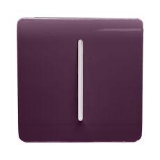 Trendi, Artistic Modern 1 Gang 3 Way Intermediate Plum Finish, BRITISH MADE, (25mm Back Box Required), 5yrs Warranty