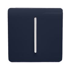 Trendi, Artistic Modern 1 Gang Retractive Home Auto.Switch Navy Blue Finish, BRITISH MADE, (25mm Back Box Required), 5yrs Warranty