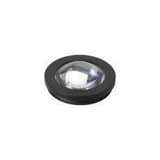 Gullo Dome Acrylic Shade (I), Clear/Frosted/Black Trim
