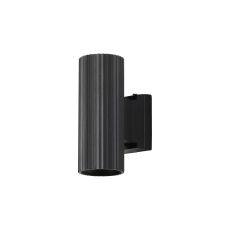 Gullo Ribbed Line Wall Lamp (FRAME ONLY) 2 x GU10, IP54, Black, 2yrs Warranty