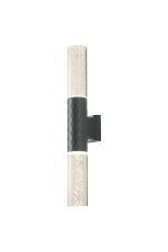 Gullo Diamond Pattern Wall Lamp With Bubble Acrylic Shade, 2 x GU10, IP54, Grey/Clear, 2yrs Warranty