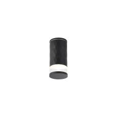 Gullo 6.4cm Diamond Pattern Ceiling With X Pattern Acrylic Shade, 1 x GU10, IP54, Black/Clear/Frosted, 2yrs Warranty