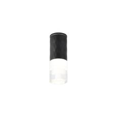Gullo 6.4cm Diamond Pattern Ceiling With Tier Pattern Acrylic Shade, 1 x GU10, IP54, Black/Clear, 2yrs Warranty