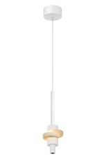 Betty Single Pendant, 7W LED, 3000K, 840lm, White/Faux Alabaster, 3yrs Warranty