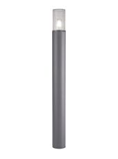 Pizzasy 90cm Post Lamp 1 x E27, IP54, Anthracite/Crackled Clear, 2yrs Warranty