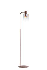 Brandroot Floor Lamp, 1 Light E27, Mocha / Iridescent Fade Glass