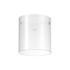 Brandroot Ribbed 140 x 150mm Glass, Narrow Inner Lines, Clear