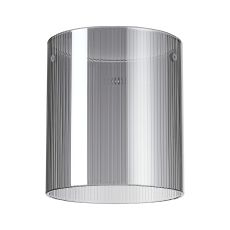 Brandroot Ribbed 180 x 200mm Glass, Narrow Inner Lines, Smoke