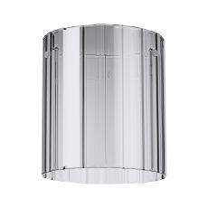 Brandroot Ribbed 180 x 200mm Glass, Wide Inner Lines, Smoke