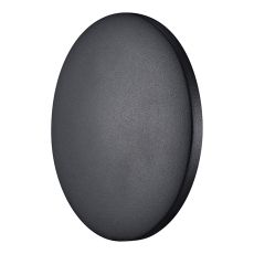 Bora Bora II Wall Light 23.5cm Round, 20W LED, 3000K, 1400lm, IP65, Black, 3yrs Warranty