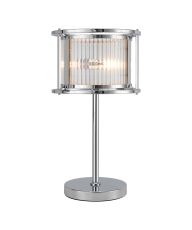 Lyon Table Lamp, 2 x E14, Polished Chrome/Clear Glass