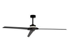 Brisa 175cm 20W LED Dimmable Light With 40W Reversible Fan, 2700-5000K Remote & APP Control, Black, Reversible Blades, 1400lm, IP44, 5yrs Warranty