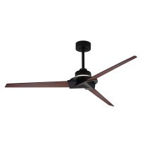 Brisa Mini 150cm 20W LED Dimmable Ceiling Light With Fan, 2700-5000K Remote & APP Control, Black/Wood, Reversible Blades, 1400lm, IP44, 5yrs Warranty