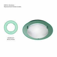 Brooklyn Outer Mirror Replacement Glass For D0014