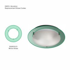 Brooklyn Outer Mirror Replacement Glass For D0015