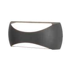 Butan Wall Lamp, 2 x 6W LED, 3000K, 1000lm, IP65, Dark Grey, 3yrs Warranty