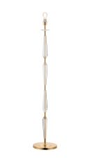 Arena Floor Lamp WITHOUT SHADE, 1 Light E27, French Gold/Clear Crystal