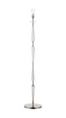 Arena Floor Lamp WITHOUT SHADE, 1 Light E27, Polished Nickel/Clear Crystal