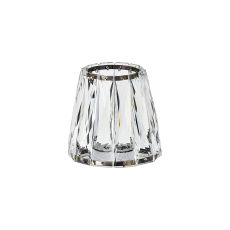 Arena 12.5x11.5cm Screw On Shade (A), Antique Brass Clear Crystal