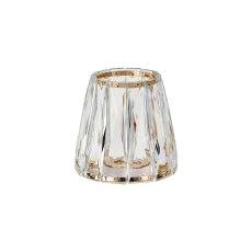 Arena 12.5x11.5cm Screw On Shade (A), French Gold Clear Crystal