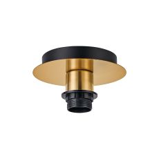 Carrie 15cm Antique Gold 1 Light E27 Universal Flush Ceiling (FRAME ONLY), Suitable For A Vast Selection Of Shades