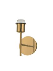 Carrie 1 Light Wall Lamp Without Shade, E27 Antique Gold