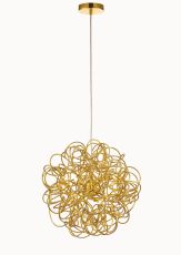 Cassidy Pendant Round Intertwining Aluminium 6 Light G9 Gold